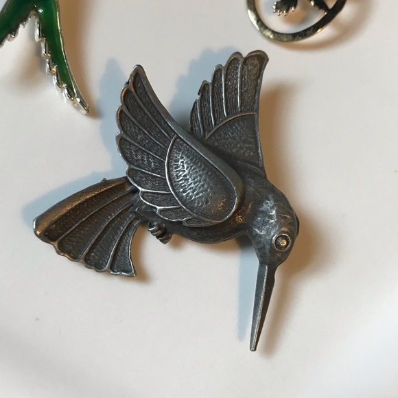 Hummingbird Bundle Earrings and Brooch - Pins - Picture 5 of 9